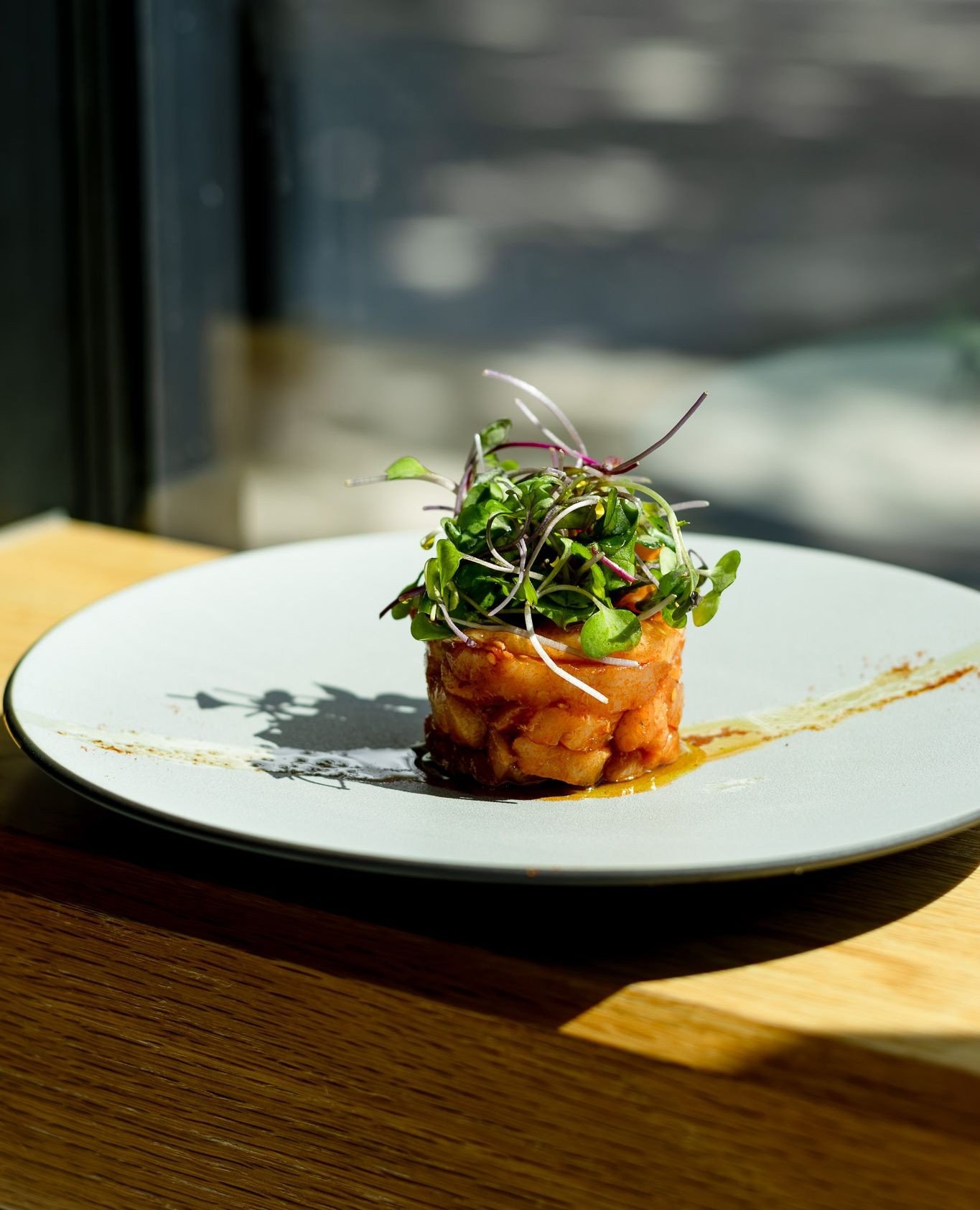 📍Robson Special: Hamachi Tartare⁠
⁠
Enjoy the delicate richness of fresh hamachi (yellowtail) sashimi. A tartare mixed beautifully with silky quail egg yolk, spicy miso sauce, and a pop of fresh microgreens!⁠
⁠
It&rsquo;s the perfect season for butt