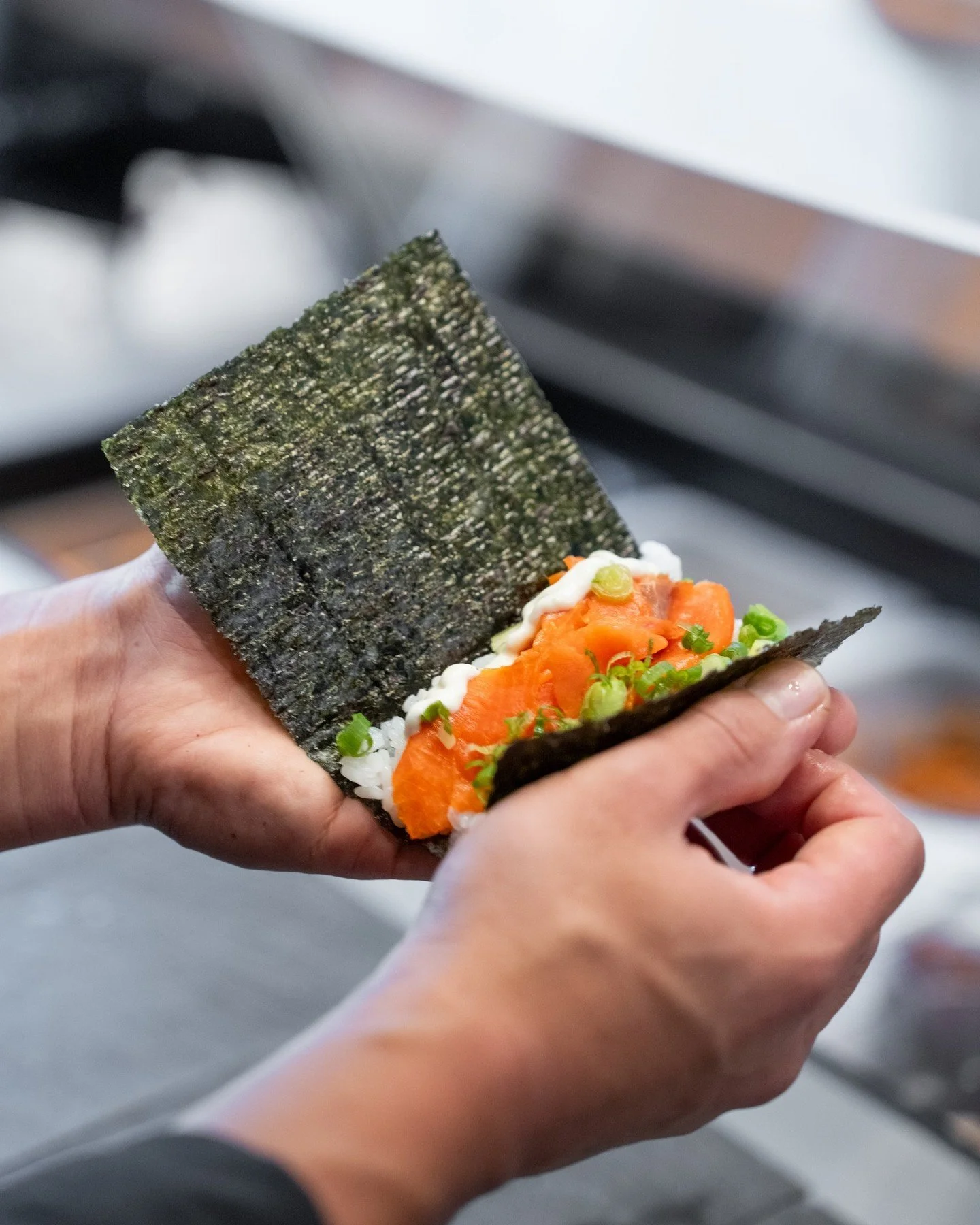 Did you know you can customize any Hello Nori hand roll with avocado, cucumber, green onion, shiso leaf, or a side of spicy sauce through our add-ons section?⁠
⁠
These delicate, refreshing toppings can elevate your hand roll and enhance every bite. M