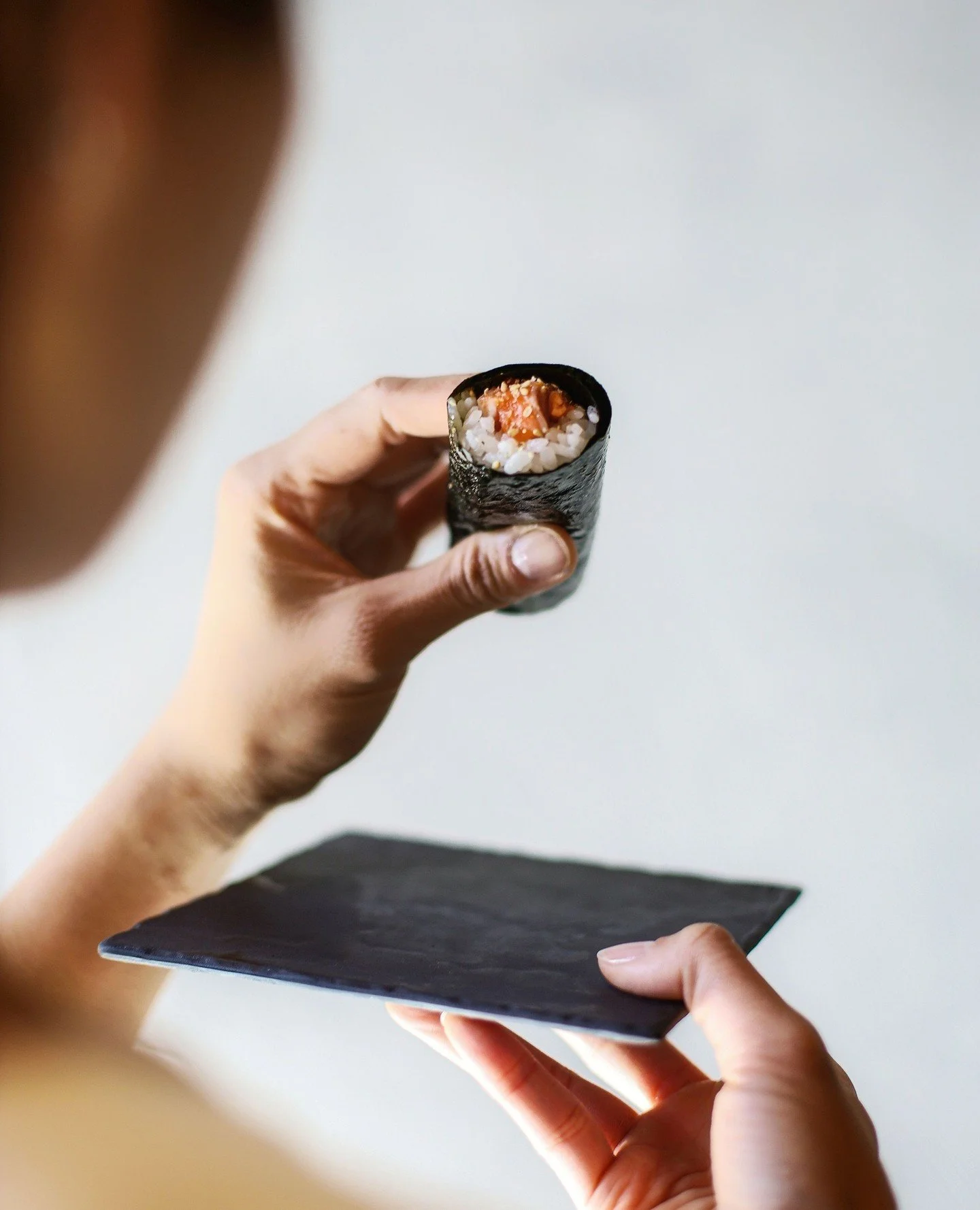 The Truffle Lobster Hand Roll. Succulent, lobster from Nova Scotia meets the deep, earthy aroma of black truffle for a bite that feels like pure indulgence.⁠
⁠
Then, turn up the heat with our Spicy Shrimp Hand Roll. Ebi (shrimp) tossed in our signatu