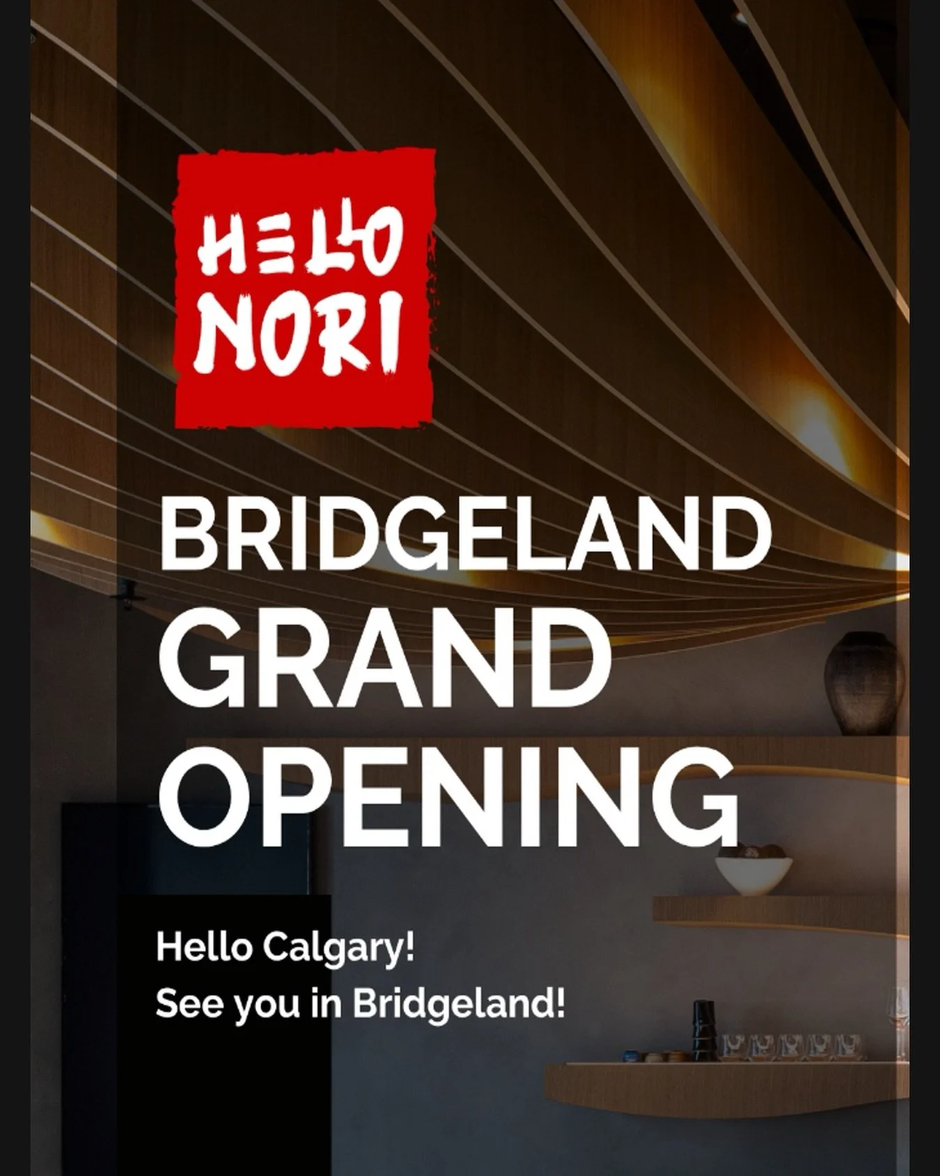 Hello Calgary! ⁠
⁠
We&rsquo;re excited to announce the Grand Opening of Hello Nori Bridgeland on April 24th!! ⁠
⁠
A new city. A new province. The same Hello Nori experience. From Vancouver to Toronto, and now Calgary. This next chapter means everythi