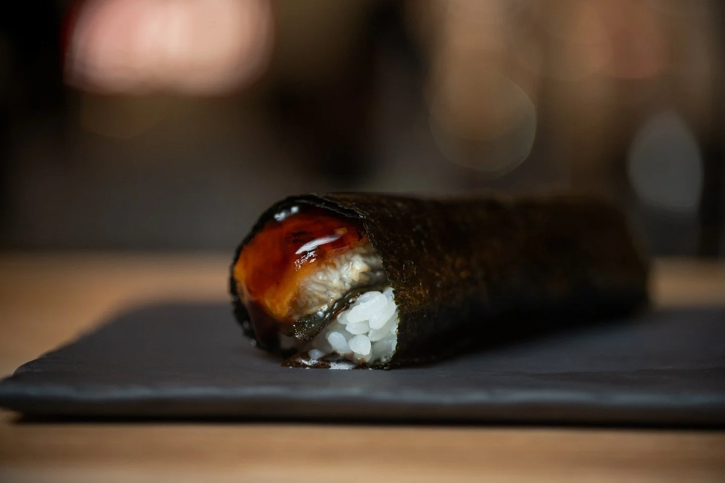Our Unagi Hand Roll is charcoal torched to perfection and glazed with just the right amount of sweetness. It&rsquo;s the bite you&rsquo;ll be thinking about all week.⁠
⁠
.⁠
.⁠
.⁠
.⁠
#hellonori #cripsynori #vancouvereats #torontoeats #unagi #handrolls