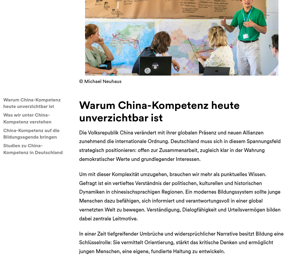 Mehr Durchblick: Klare Texte für das Bildungsnetzwerk China