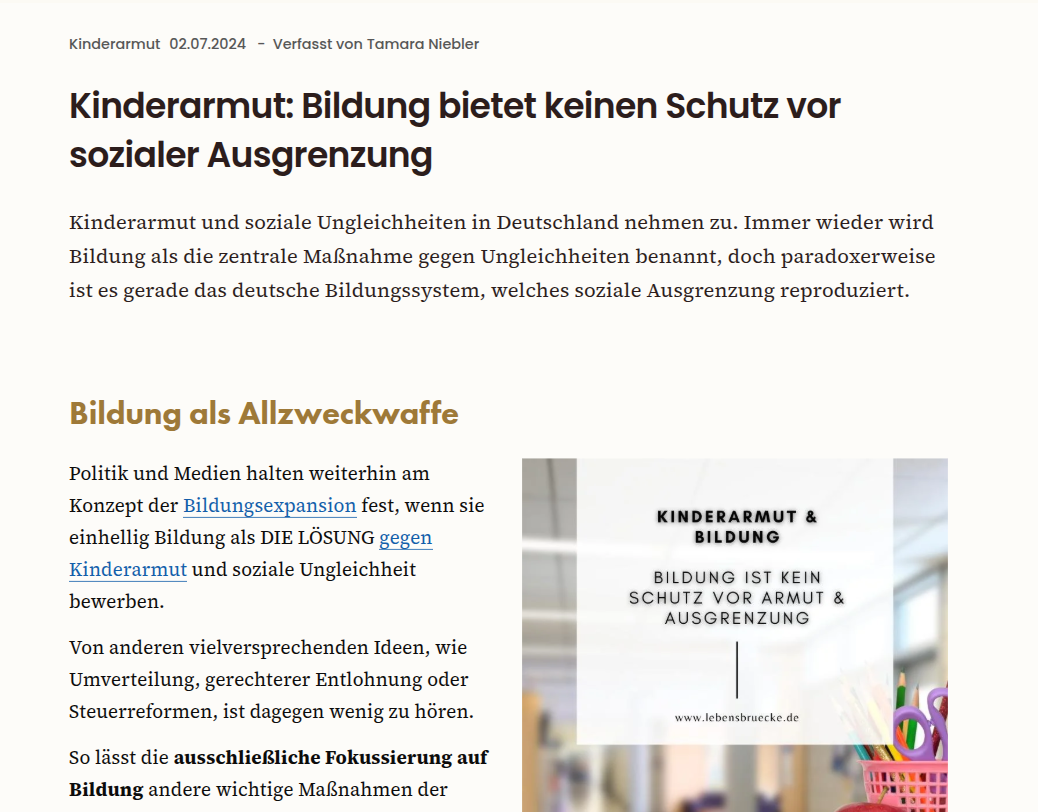 sozialkritische SEO-Texte für Hilfsorganisation