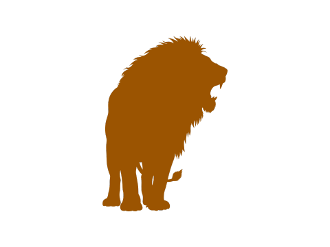 Strategisches Content-Marketing; Löwen-Silhouette als Ausdruck für klickstarke Marketing-Texte mit psychologischer Wirkung