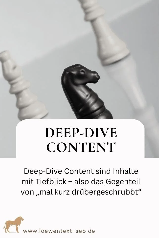 Deep-Dive Content – oder: Texte mit Tiefblick