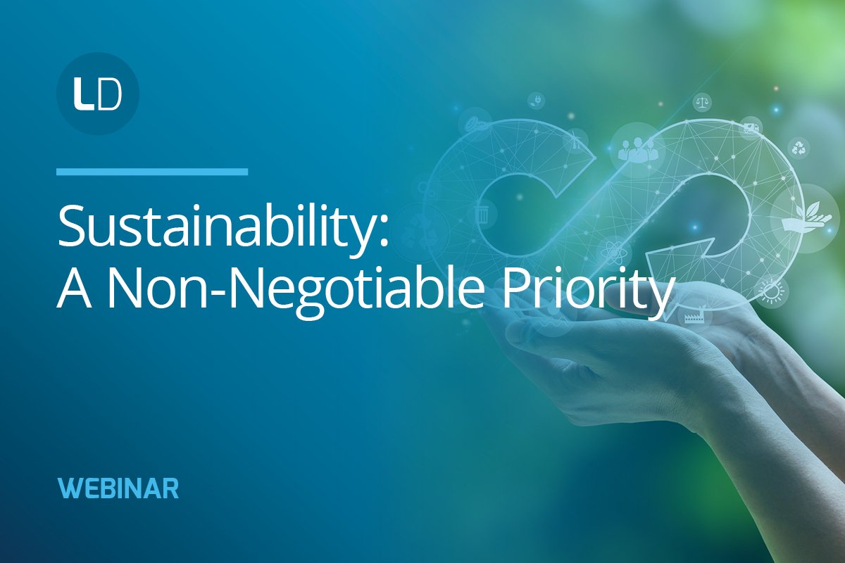 On Demand Presentation: Sustainability: A Non-Negotiable Priority