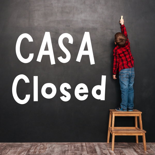 CASA Closed - Labor Day
