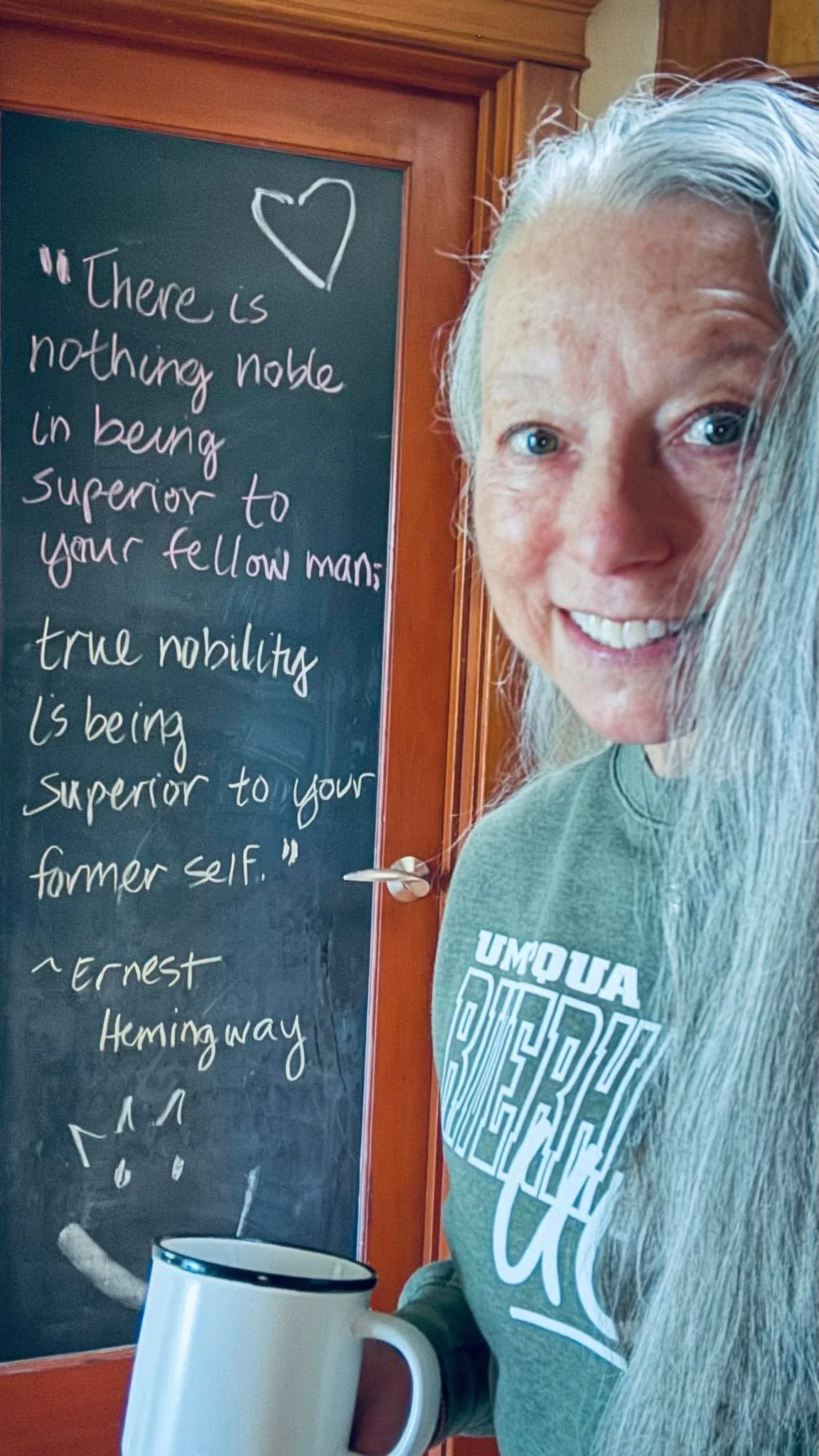 The ☕️Coffee with Portia series 2026:

🫶🧚&zwj;♂️🫶🌻🫶

&ldquo;There is nothing noble in being superior to your fellow man; true nobility is being superior to your former self.&rdquo;

~Ernest Hemingway

💜❤️🧡💚💙

#pilatesillustrated #grateful #l