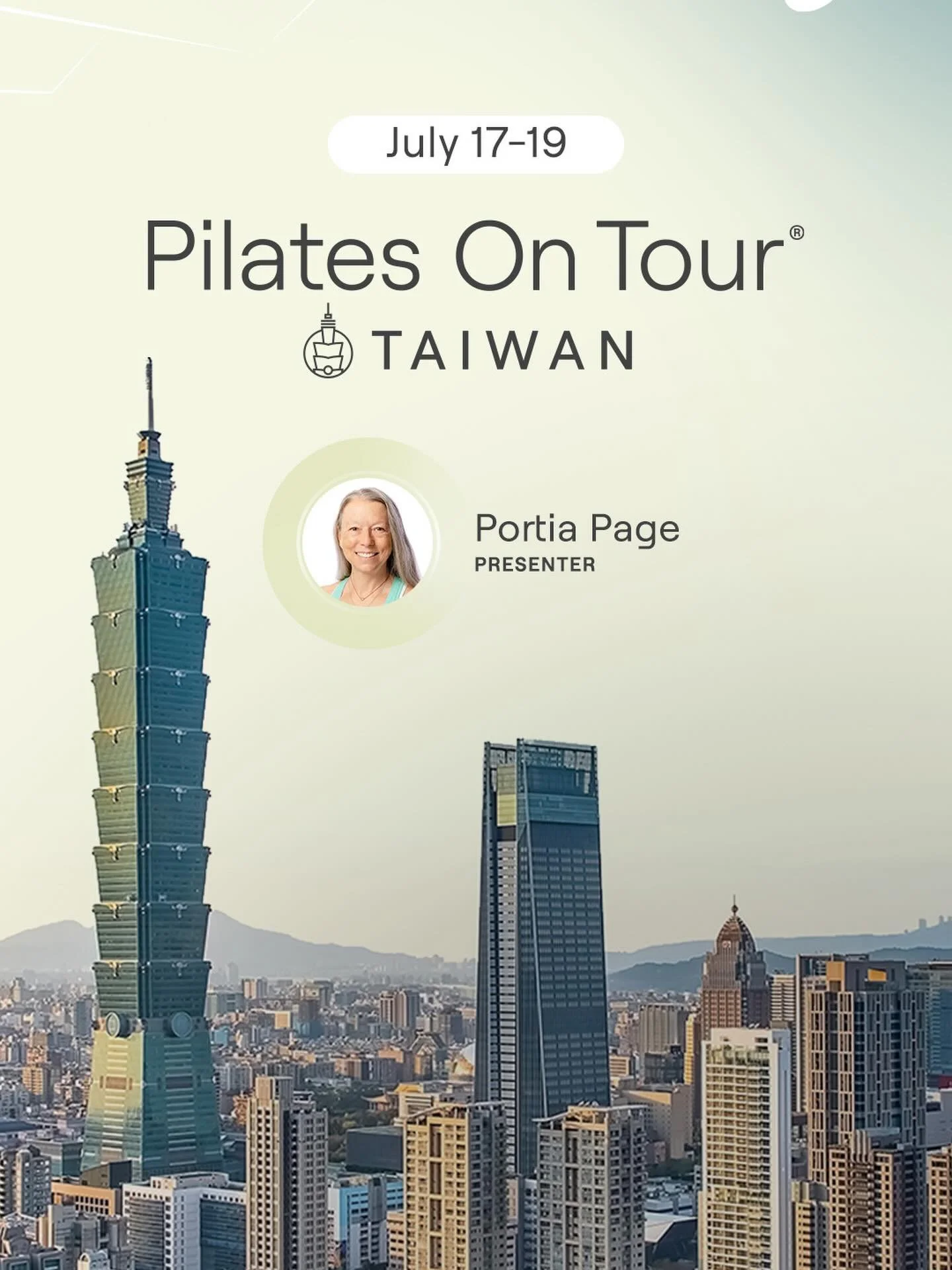 Taiwan, here I come! 🇹🇼
I&rsquo;m excited to be presenting at Pilates on Tour&reg; Taiwan | 17&ndash;19, July for Balanced Body&rsquo;s first Pilates on Tour event in Taiwan!
This special event will bring together industry leaders from around the w