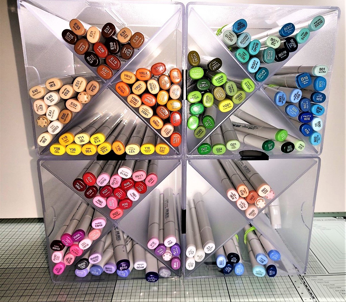 Copics - Hex Chart, Swatch, Colour Combos, Storage — Angela Brennan  Creations