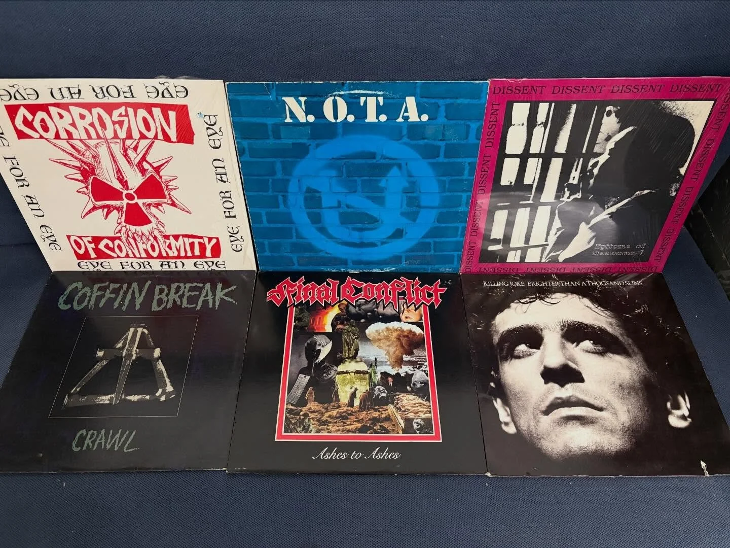 New Used In 3/13/26 Punk plus. Mostly 80s vintage originals. Mostly VG+ and better. Many Near Mint. PM with interst and more info. Here til sold. Remainders will be sold at @centralberkshirerecordshow #vinylcommunity #punkvinyl #punkrock #recordshop 