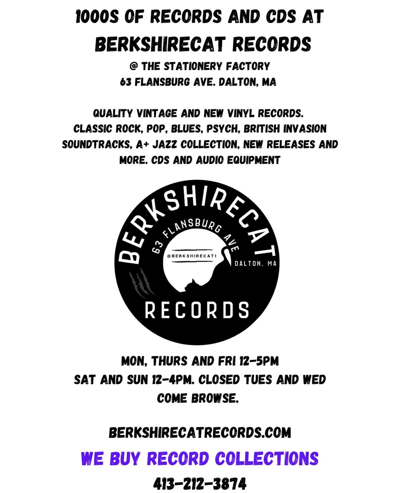 Fall is #vinyl season. Come buy, sell or browse. Chill vibe, cash or credit. Looking for some #ska #Reggae and #Postpunk records. LPs and 45s . Metal and Jazz CDs as well