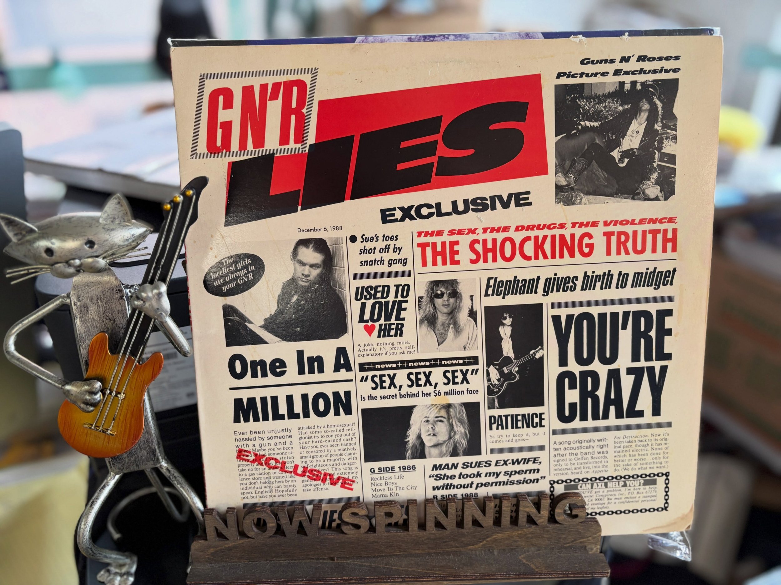 Guns N&rsquo; Roses / G N&rsquo; R Lies . 1988 Club Edition NM- VInyl. Well kept. Sounds great. PM with interest. #gnr #metalmusic #80smusic #vinylcollector