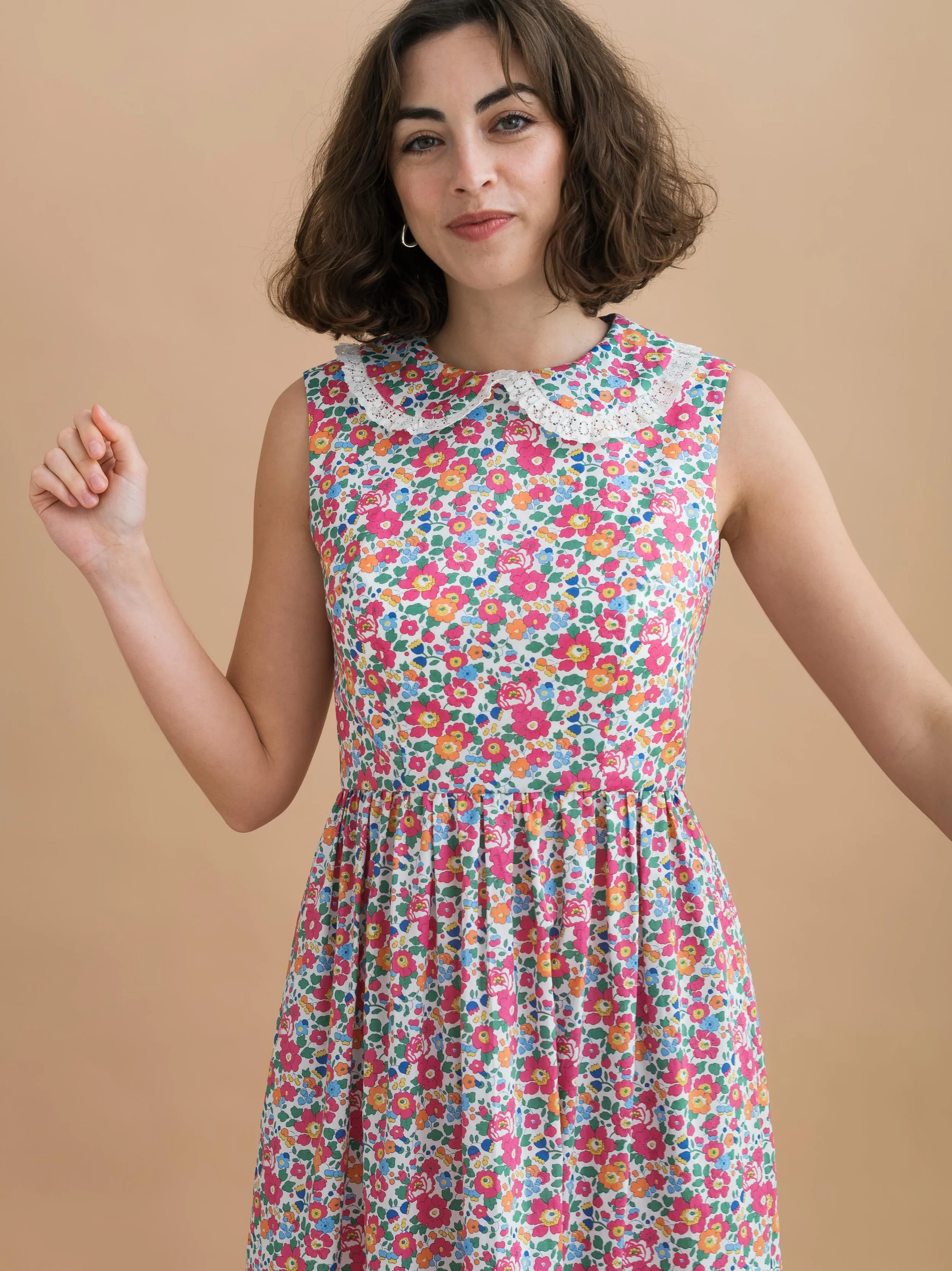 Thank you so much if you&rsquo;ve ordered one of the new dresses, I&rsquo;m super grateful for each one and can&rsquo;t wait to start making them for you!
So happy you&rsquo;re all loving this Liberty of London fabric, the best floral print in the mo
