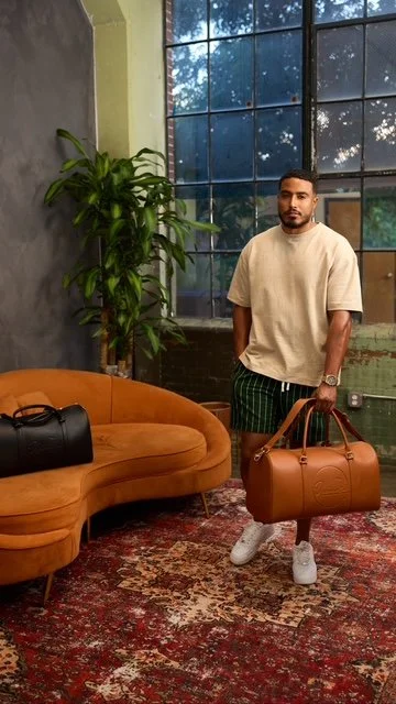 Leather Cognac Disconnected Valise