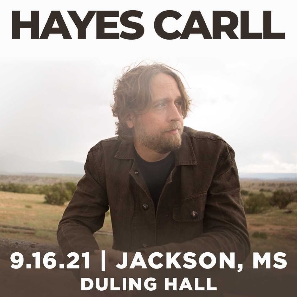 NEW SHOW (making up for lost time): @hayescarll will be live at @dulinghall on Thursday, September 16th!

&quot;Over the course of almost two decades and six albums, Carll has gained a reputation for his own way with words, as his straight-talking ly