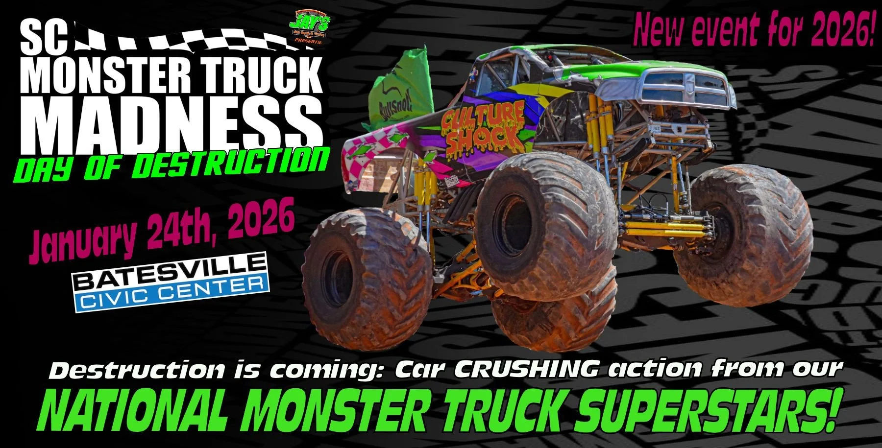 SC Monster Truck Madness: Day of Destruction by Jay’s Auto Repair