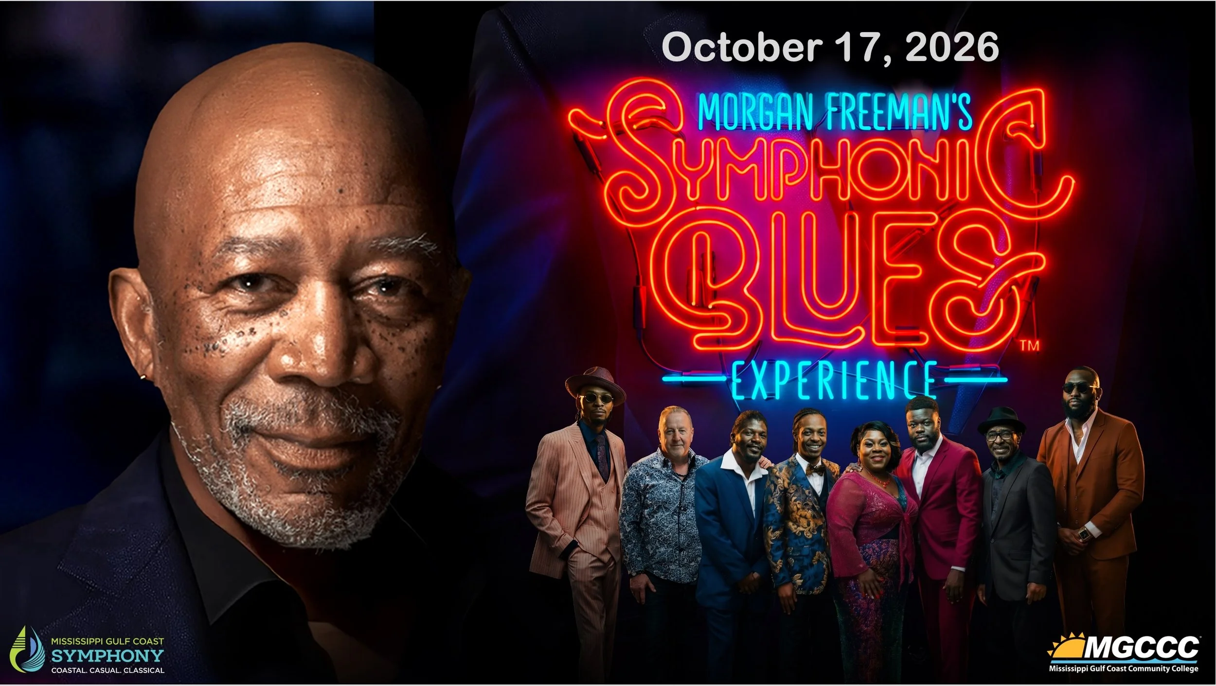 MS Gulf Coast Symphony: Morgan Freeman Symphonic Blues Experience