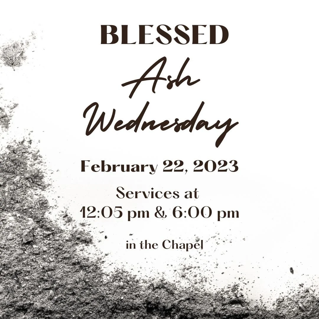 Ash Wednesday Service @ 12:05 PM &amp; 6:00 PM
