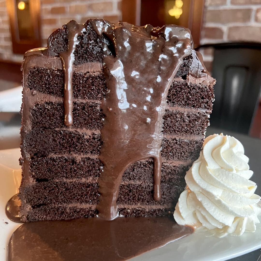 MATILDA CHOCOLATE CAKE 🍫 

super rich chocolate cake topped with a homemade hot fudge and sea salt

. . . . . 

Come and get it while it lasts! 🤩