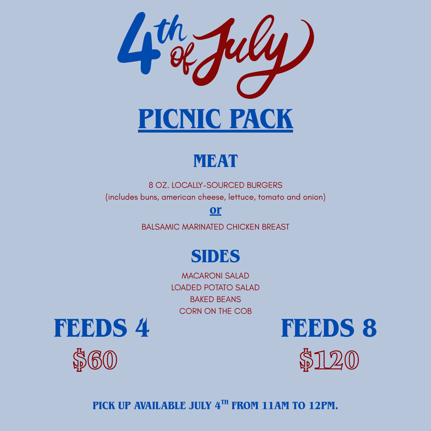 Fourth of July Picnic Pack