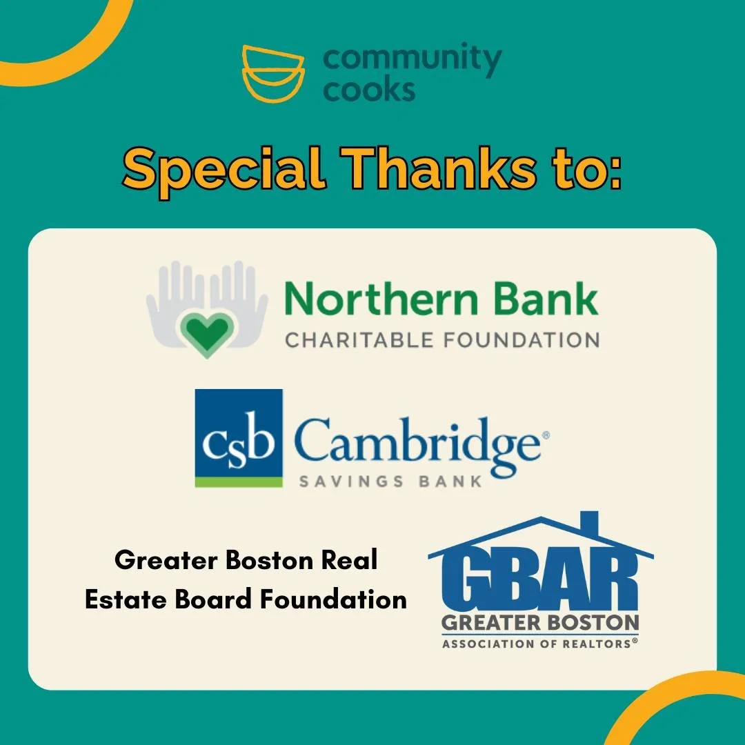 Many thanks to the generous funders that awarded grants to Community Cooks in July through September 2025. Foundation support is crucial, accounting for about 20% of our annual budget. We are incredibly grateful for renewed support from Northern Bank