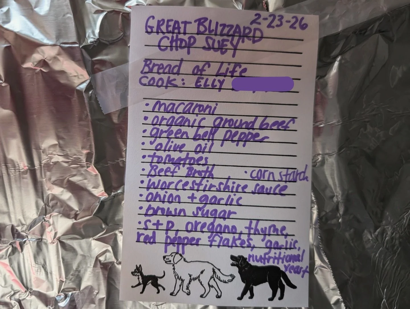 ❄️ &ldquo;Great Blizzard Chop Suey&rdquo; ❄️ was just one of the many dishes delivered to CC partner agencies this week! Thank you so much to every Cook who braved the storm to feed our neighbors ❤️