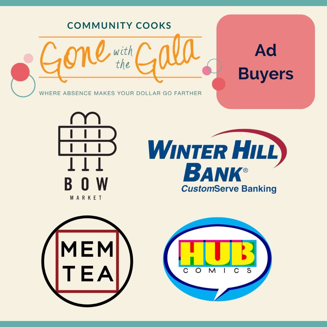 🌟 A special shout-out to some of our Top Level Community Ad Buyers for Gone with the Gala 2026: @hubcomics, @bow.market, @mem_tea, and Winter Hill Bank!! 

We are so grateful to each of these Somerville businesses for their generous support of Commu