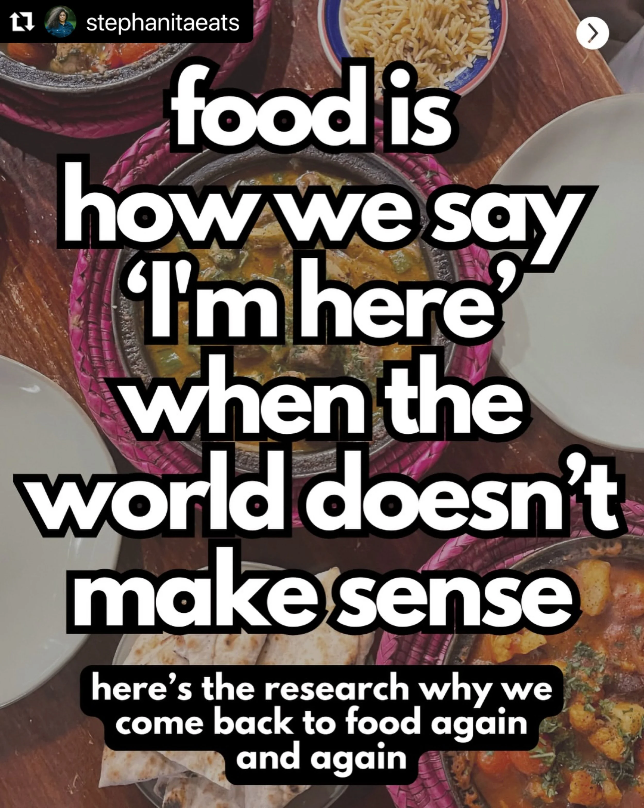 We couldn&rsquo;t have said it better ourselves @stephanitaeats. 💗 Thank you for always sharing this research and capturing the elemental soul heart of the power of sharing food. 

#Repost @stephanitaeats
・・・
3 in 4 americans say they&rsquo;re more 