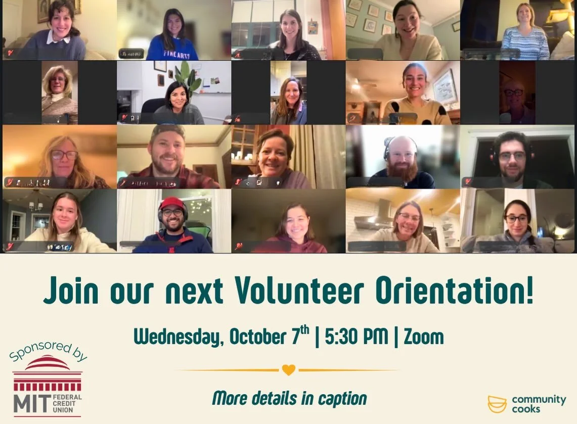 Have you recently signed up to be a volunteer Cook? Or maybe you haven&rsquo;t yet, but are interested in joining our crew of 900 folks across Greater Boston cooking one dish, once a month for a human service agency in their neighborhood? If you are 