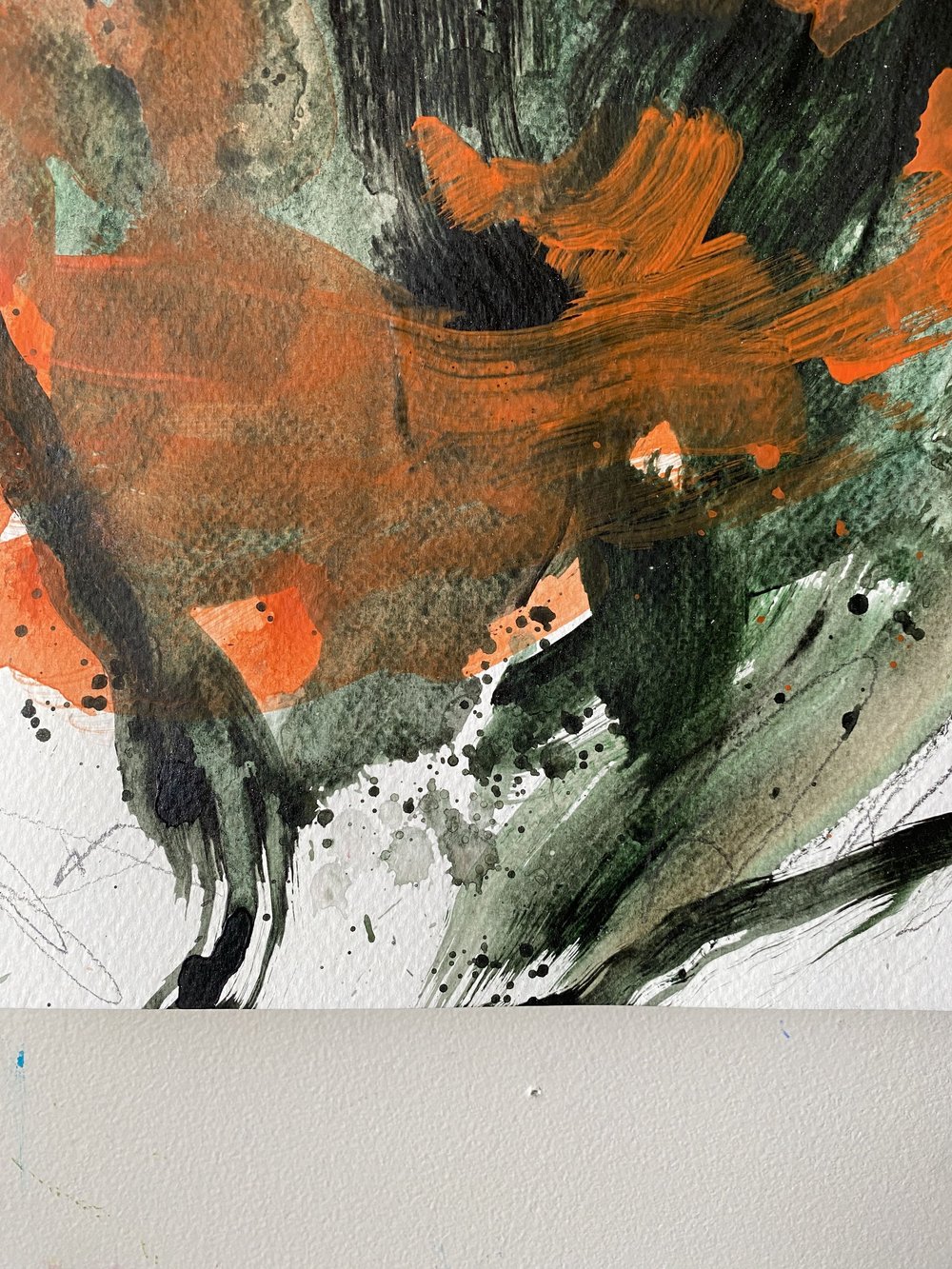 Foggy Mirror Original Abstract Painting — Carly Gordon