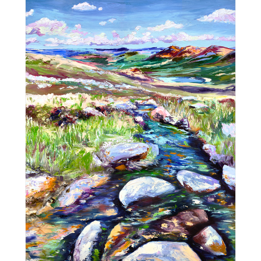 Caper Through the Highlands Vertical Landscape Print — Carly Gordon