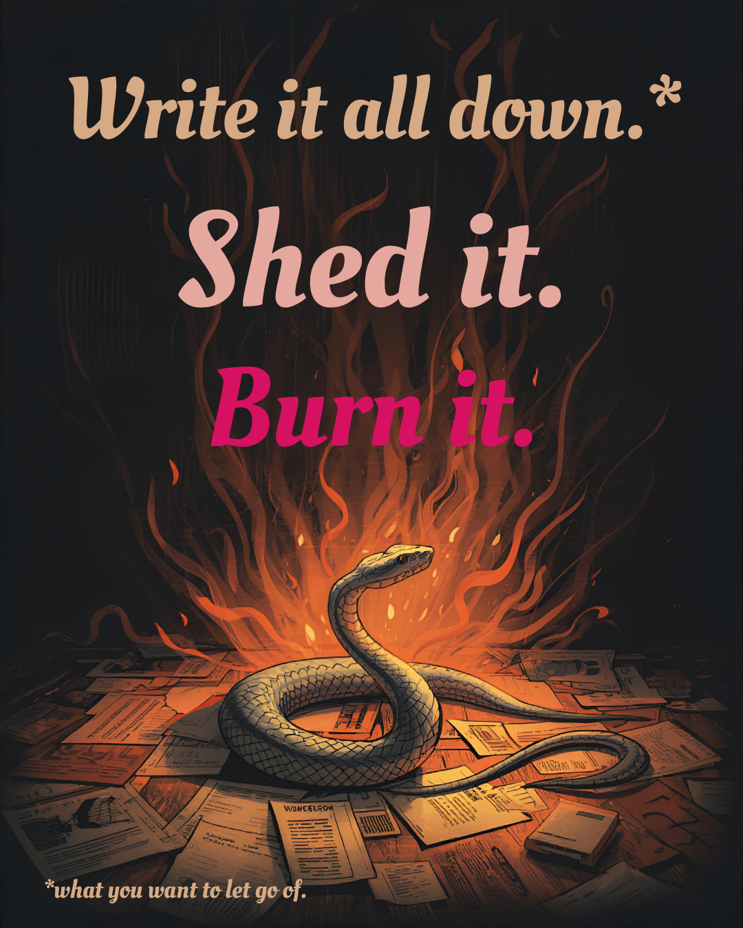 Shedding the Snake, A Free Vision Board Workshop