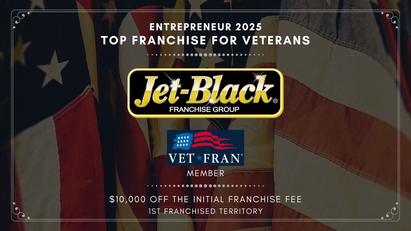 Ranked #25 in the U.S. for Veterans — Jet-Black Franchising