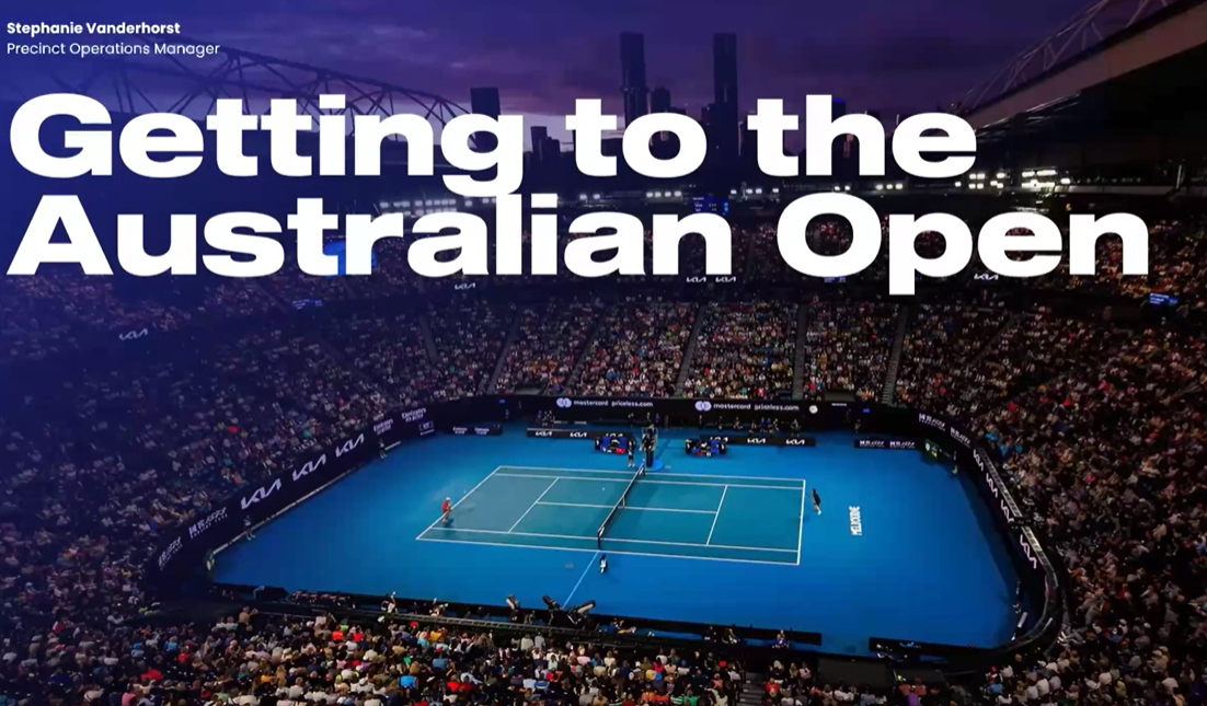 Transport planning at the Australian Open