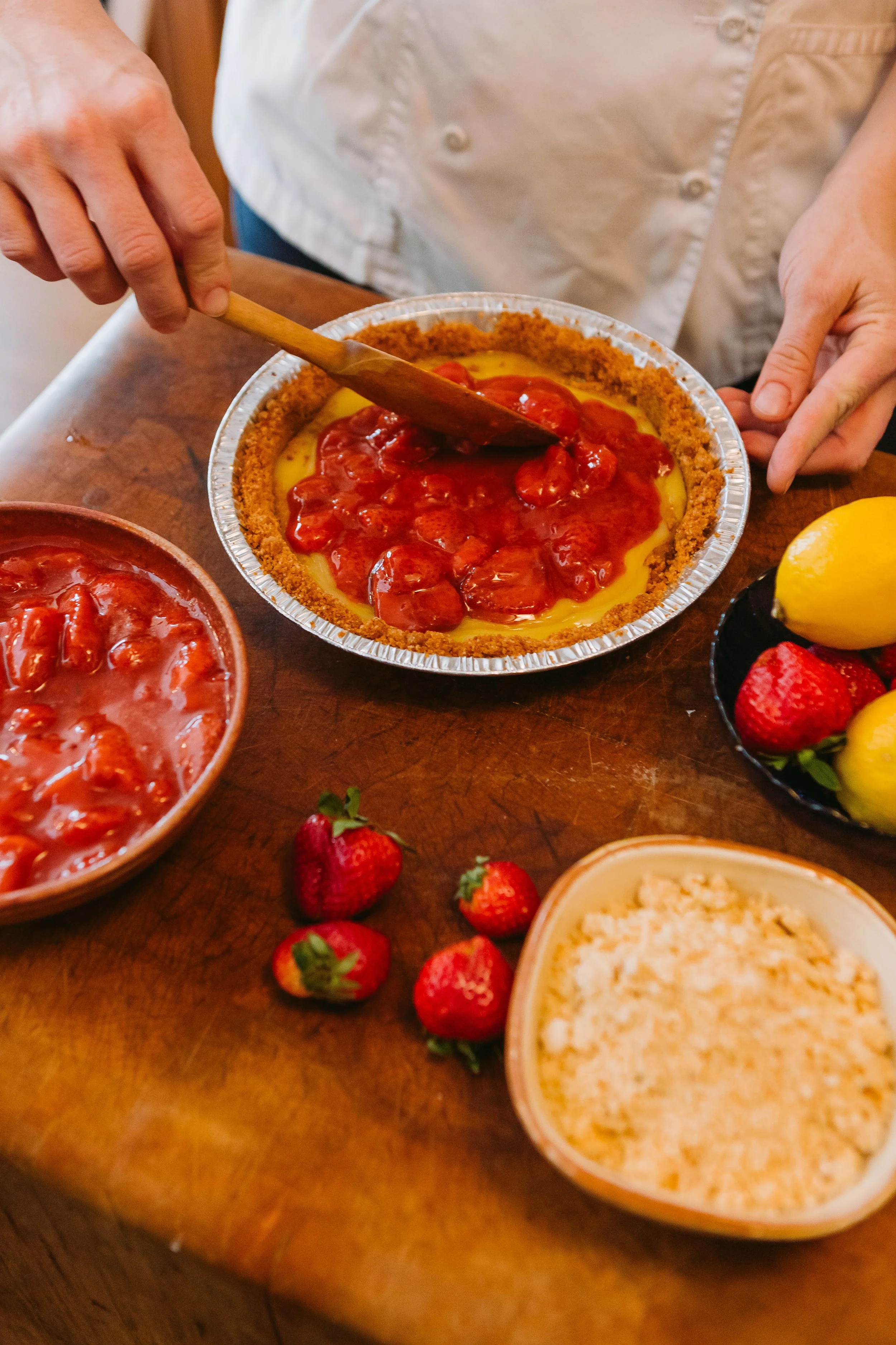 Strawberry Buttermilk Pie (EASTER)