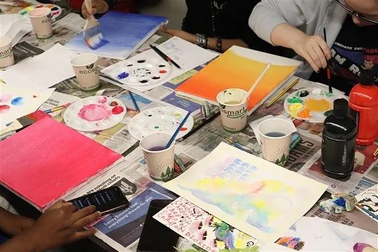 Last week, to kick off this year&rsquo;s Miriam Waterman Art Project, our young people had the chance to learn from professional artist @charlotteaikenart and make artwork inspired by soundscapes and images of our local area. Thank you Charlotte for 