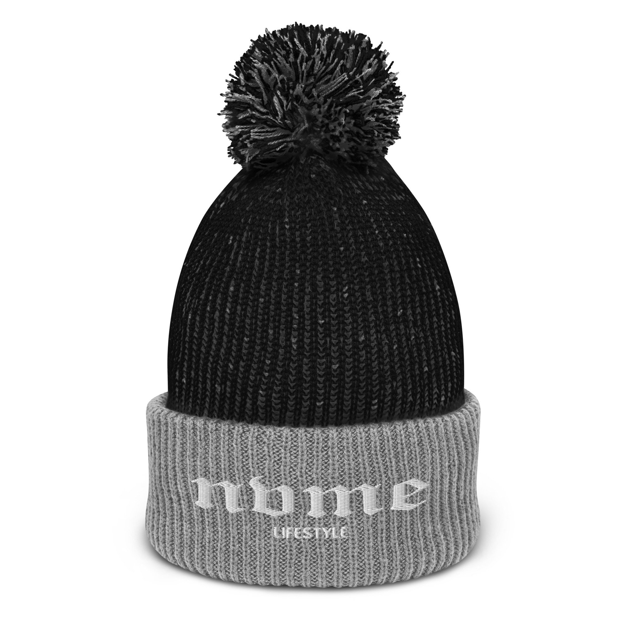 speckled-pom-pom-beanie-black-grey-front-6357789a3d442.jpg