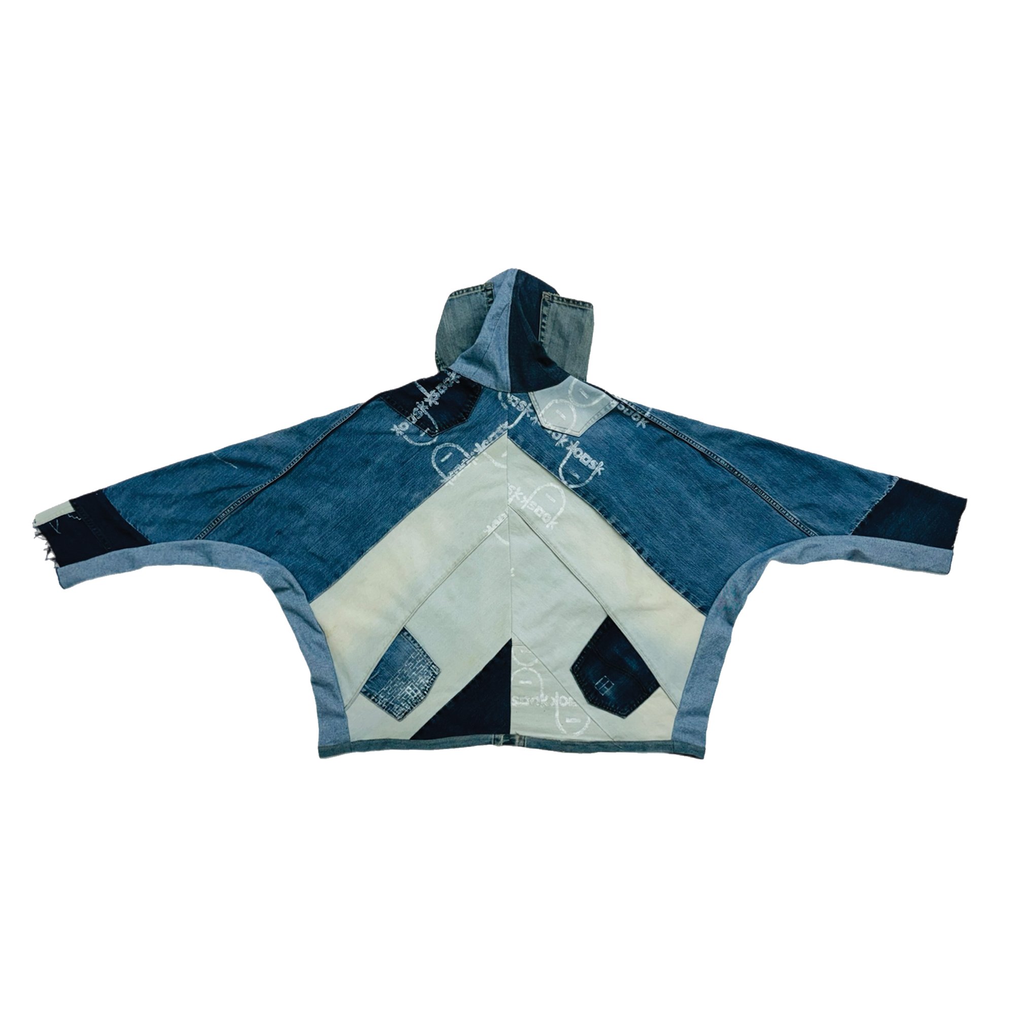 PDXKOOSK PONCHO BL DENIM PONCHO BACK.jpg