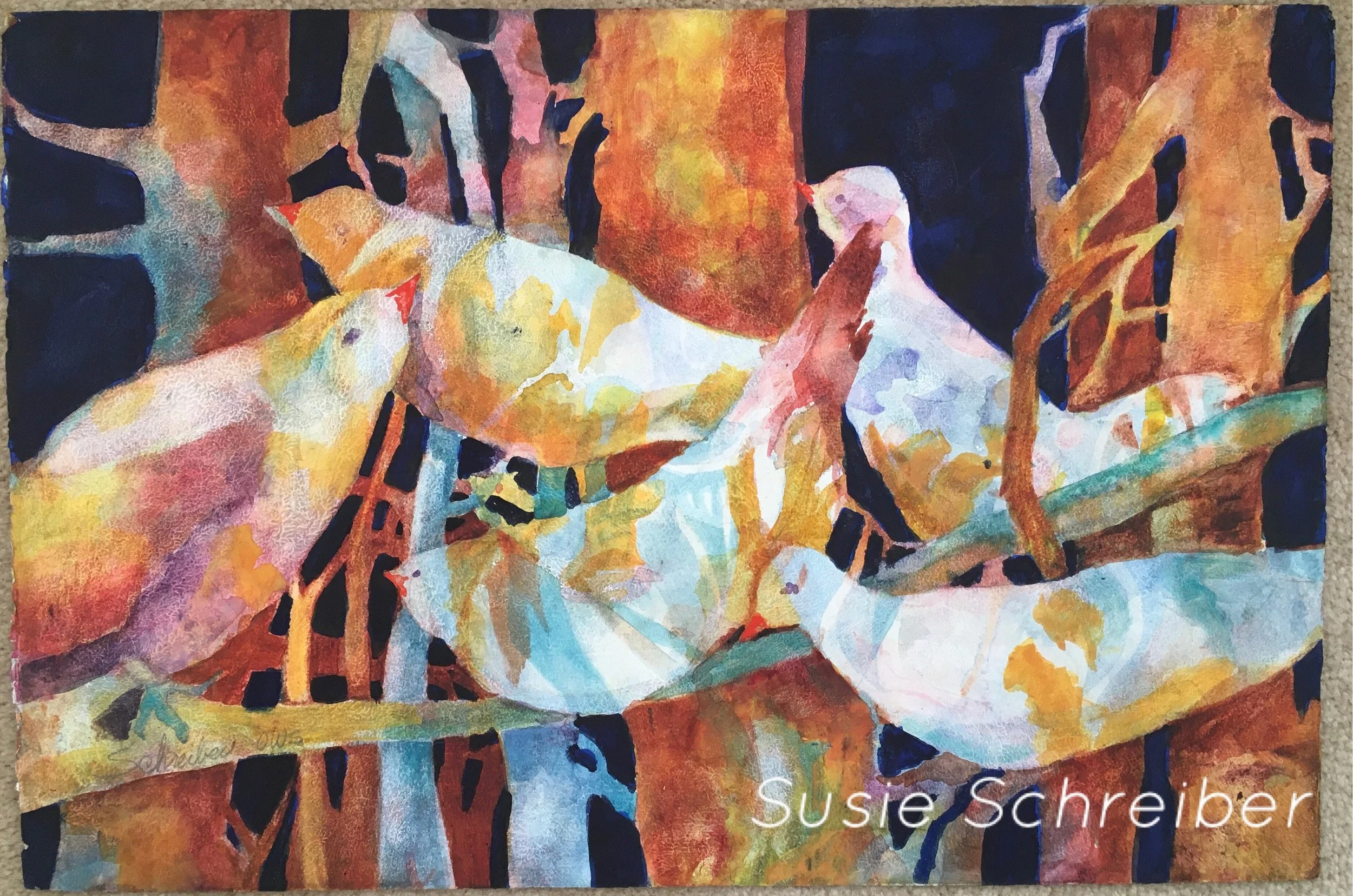 Reunion 2020 - Watercolor - Accepted awarded Southern Watercolor 2023; Awarded Don Andrew Excellence Ohio Watercolor Society SOLD
