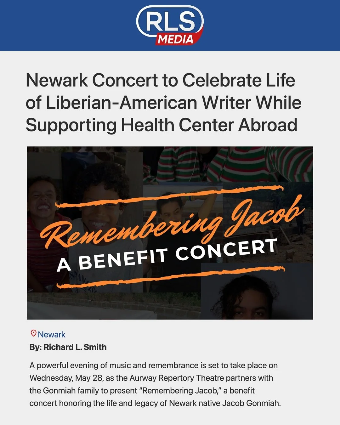 We hope to see you tomorrow for Remembering Jacob — an evening of music, love, and legacy.
Come join us as we honor Jacob Gonmiah and raise funds for the Health & Wellness Center built in his name.
Tickets in bio
Thank you @rlsmetromed