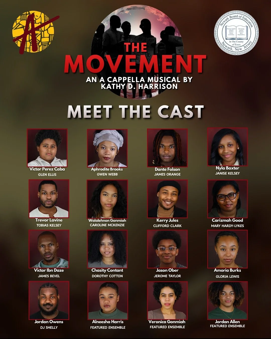We&rsquo;re proud to announce the cast of The Movement presented in partnership with the Superintendent of Newark Public Schools this February.

Activism is at the heart of what we do at Aurway. Telling stories like this, rooted in truth, courage, an