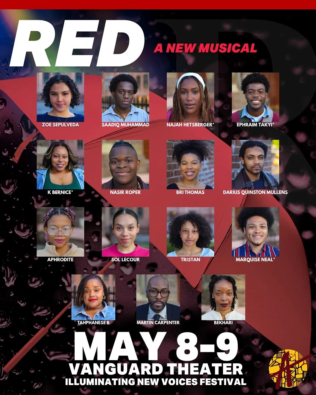 Meet the cast of Red, a new musical presentation at Illuminating New Voices.

Written and composed by @that_musicman , Red follows a group of teenagers brought together by a web of life-altering circumstances as they fight to save their neighborhood 