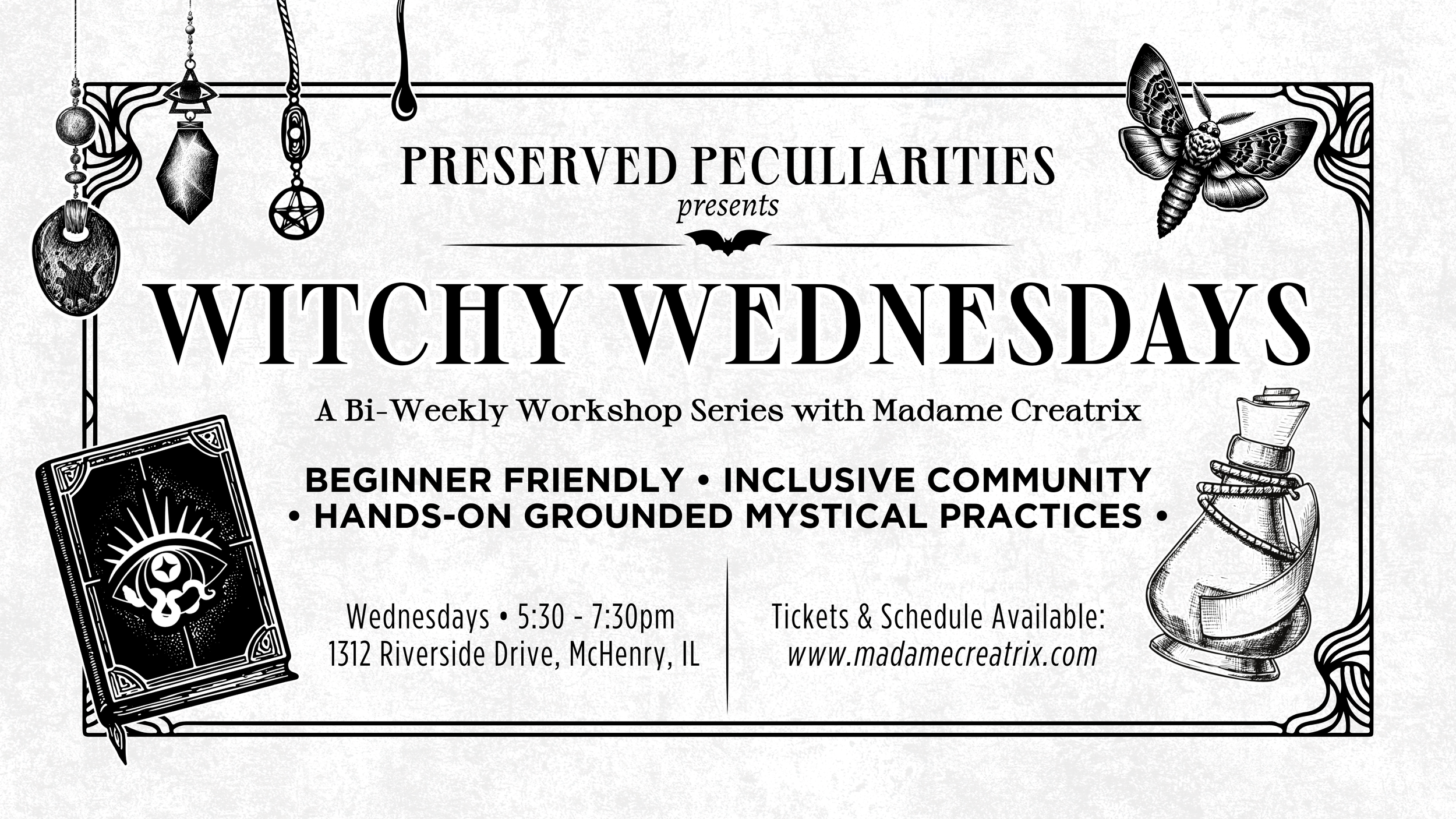 Witchy Wednesdays Workshops | Madame Creatrix x Preserved Peculiarities