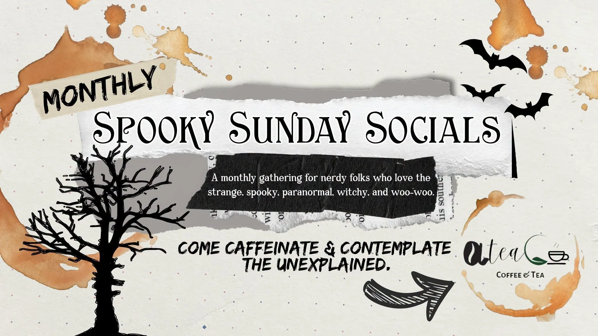 Spooky Sunday Social at AteaCo Coffee &amp; Tea | September