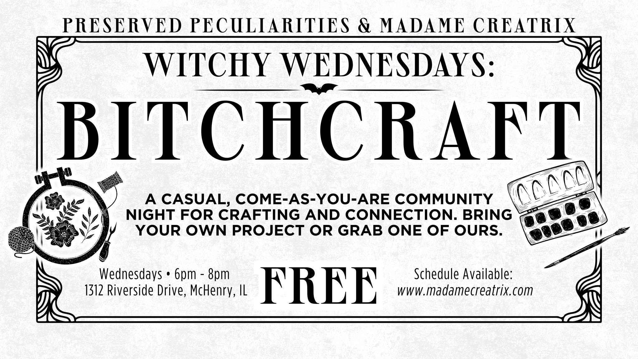 Witchy Wednesdays | Bitchcraft Night | October