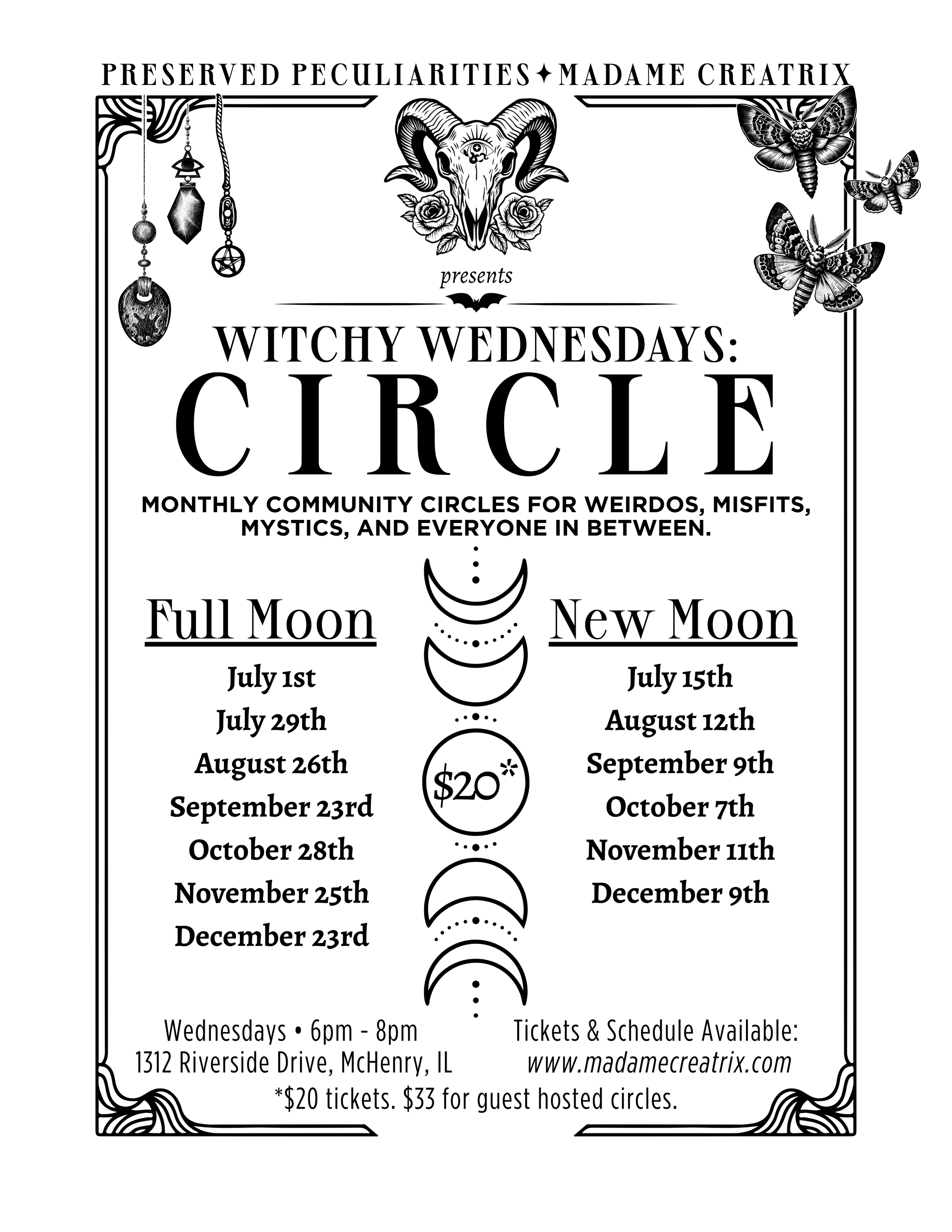 Witchy Wednesdays| CIRCLE : For Weirdos, Misfits, Mystics & Everyone In Between