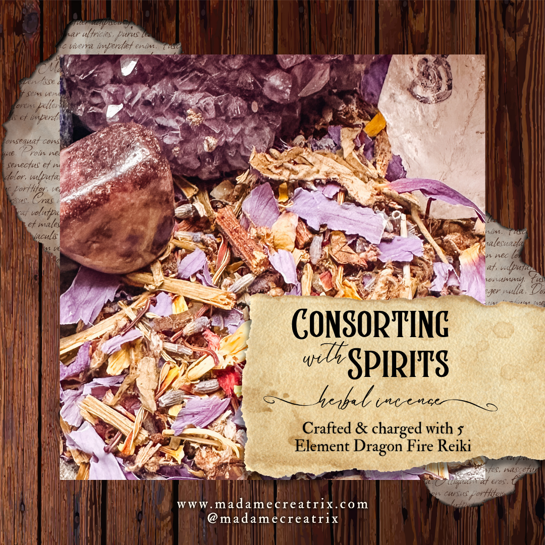 Consorting with Spirits | Herbal Incense Blend | Divination | Chakra Opening | Spiritual Communication