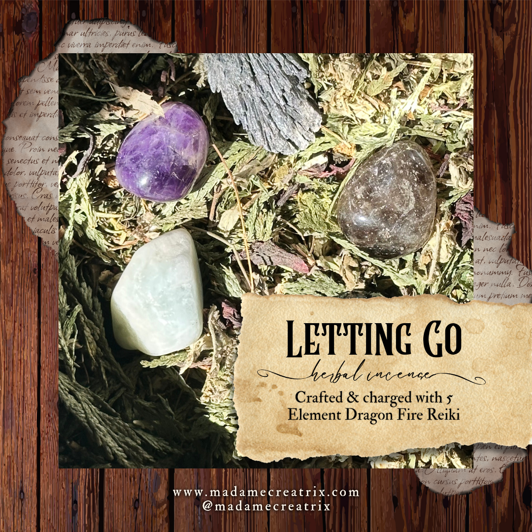 Letting Go | Herbal Incense Blend | Cord Cutting | Energetic Release | Breaking Bonds | Severing Soul Ties
