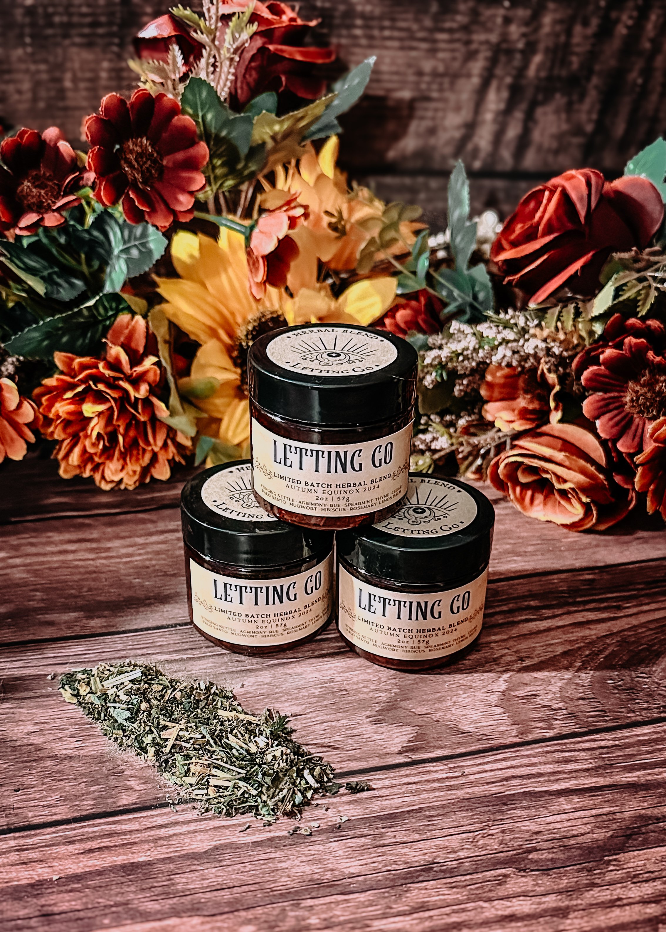 Letting Go is a potent, handcrafted herbal incense blend designed to assist in energetic cord cutting, severing soul ties, and breaking negative bonds.